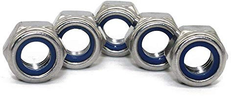 Sicherungsmuttern - M24 - DIN 985 - Edelstahl A2 - [1 Stück] - | Klemmmuttern | Stoppmuttern | Selbstsichernde Sechskantmuttern V2A