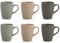 H&h set 6 mug countryside cc29