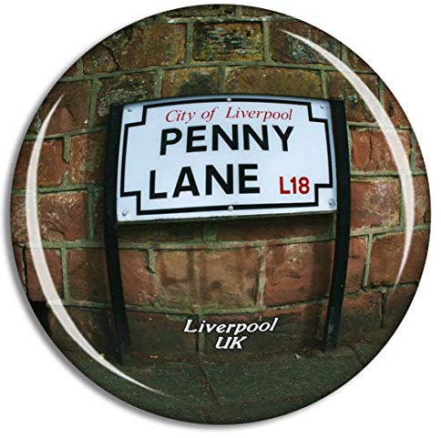 Weekino UK England Liverpool Penny Lane Fridge Magnet Travel Souvenir City Collection 3D Crystal Glass Gift Strong Refrigerator Sticker