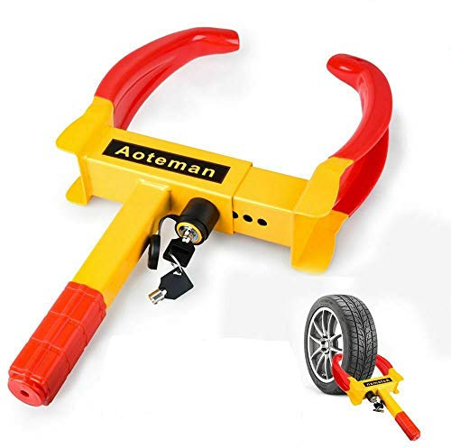 NZ Wheel Lock Security Tire Clamp - Premium Quality Heavy Duty Anti- Theft Protective Vehicle Wheel Lock