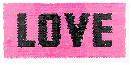 Pailletten, Wendepailletten, Applikation Aufnäher LOVE