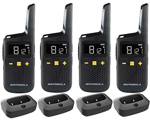 Motorola Two Way Radio PMR446 Walkie Talkie Business Radio XT185 - Quad Pack