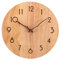 VIVILINEN Wanduhr Ohne Tickgeräusche Wanduhr Massivholz Lautlos Batteriebetriebene Uhr Hängeuh Originalholz für Wohnzimmer Schlafzimmer Büro Küche 30x30cm/12 Zoll