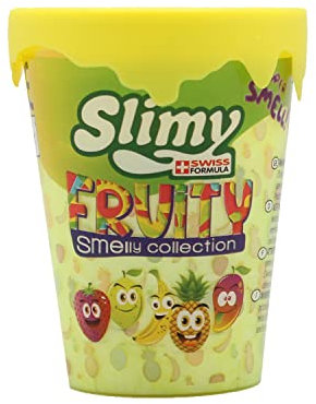 Slimy Fruity Original 80g Spielmasse Banane - der fruchtigste Slime, lustig duftender Spielschleim für Kinder, elastische Spielknete (ab 3 Jahre)