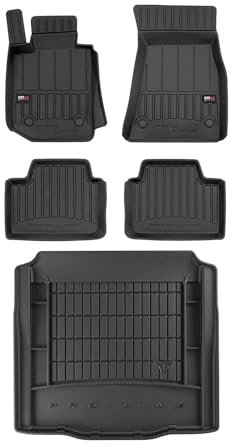 OMAC Fußmatten & Kofferraumwanne Set für BMW 3er G20 2018-2025 Gummi Schwarz 5X