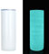 FAMKX Leuchtende Rohlinge, schmaler Becher für Sublimation, doppelwandig, Edelstahl, gerade, isoliert, Vakuum-Thermobecher, leuchtet im Dunkeln, 590 ml, Blau