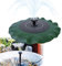 Yznahre Solar Springbrunnen, 1.4W Lotusblatt Solar Teichpumpe Solarpumpe Solar Fontäne Wasserspiel Pumpe mit 7 Fontänenstile für Garten Vogel-Bad Fisch-Behälter Teich Deko