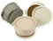 PandaEar Lot de 3 Bols pour Bébés avec Ventouse | Bol en Silicone Anti-Fuite et Anti-Dérapant avec Couvercles pour Bébés, Enfants en Bas Âge et Nourrissons (Marron Tan)