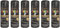 HitlineUK BLACK SPRAY PAINT - 6 X 400ML MATT BLACK PAINT FOR WOOD, PLASTIC, METAL