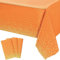 Einweg Tischdecke Orange,3 Stück Wasserfeste Tischdecke,274x137cm Rechteckig Tischtuch Geeignet Papiertischdecke Plastiktischdecke Einwegtischdecken für Hochzeit,Party,Kindergeburtstag,Weihnachten