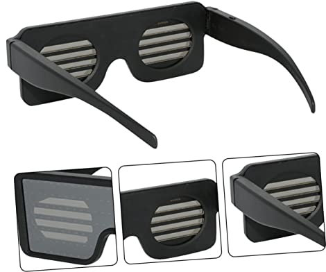 Toyvian 1stk Urlaub Party Dekoration Bar Atmosphäre Führte Dynamische Muster Magische Farbe Leuchtende Gläser Led-dekor Usb Leuchtende Brille Anime-brille Geschenk Scheinen Abs-kunststoff