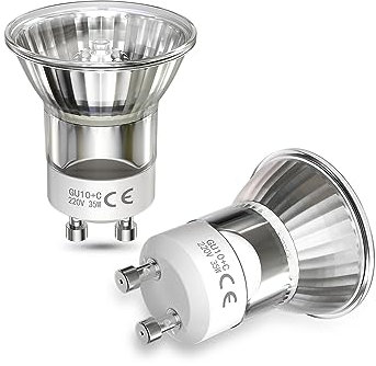 DoRight 35W GU10 Halogen Birnen, MR11 Halogen Mini GU10 35W Lavalampe Glühbirne 360lm Dimmbar Halogen Reflektor Leuchtmittel für Lavalampen - 35MM Durchmesser - Warmweiß 2800K 2er pack