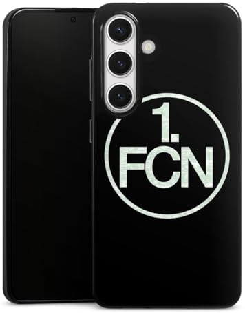Slim Case extra dünn kompatibel mit Samsung Galaxy S24 Silikon Handyhülle schwarz Hülle 1. FC Nürnberg 1. FCN Logo