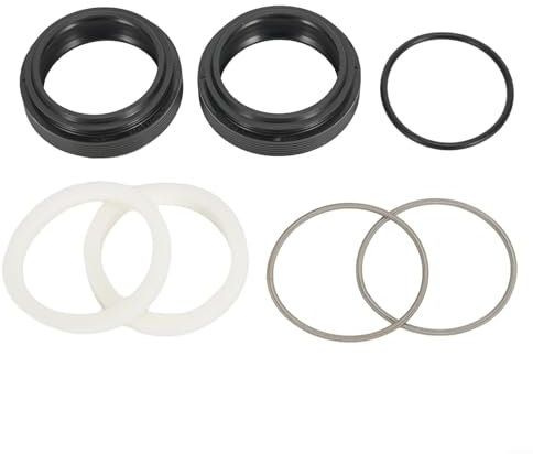 Rockshox/Manitou/SR für Suntour-Fahrradteile, Gabel-Staubdichtung, 30, 40 mm, Gummi + Aluminiumlegierung + Schwamm, Schwarz (32 x 41 mm)