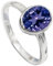 JEWELFORCE 925 Sterling Silber Tansanit Lab Grown Edelstein Ring Herren Damen Steinbandring Alle Größen Ring Handgefertigter Schmuck JSR-1078AV_72 (22.9)