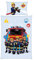 Feuerwehrmann Sam Kinder-Bettwäsche-Set | 100x135 cm Deckenbezug + 40x60 cm Kissenbezug | Atmungsaktive Baumwolle | Mit Reißverschluss | Feuerwehr Crew Pontypandy in Blau | Geschenkidee Kinder