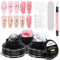 SUPWEE Solid Builder Gel – 3 couleurs clair, blanc, rose, pour sculpture 3D, extension d'ongles, pour salon de manucure, 30 g