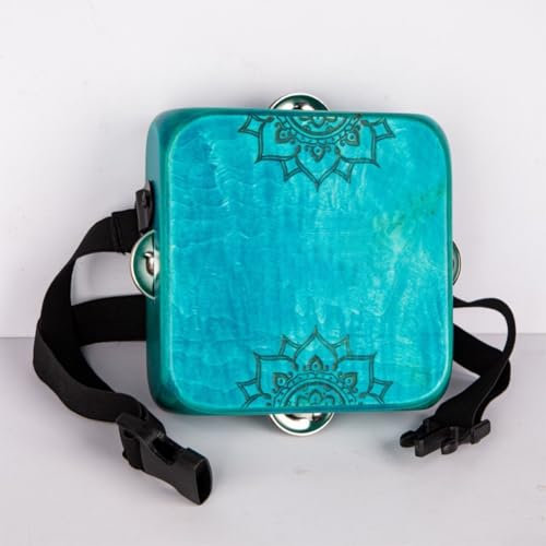 Cajon, Cajon Drum Box, Beat Box Instrument für akustische Musik, tragbare Reise-Cajons für Zuhause und draußen (blau)