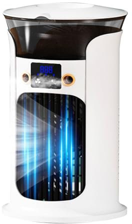 Aire acondicionado portátil para habitación, accesorio de refrigeración de espacio pequeño, enfriador de aire USB inteligente silencioso para dormitorio, garaje, tienda de campaña, camping