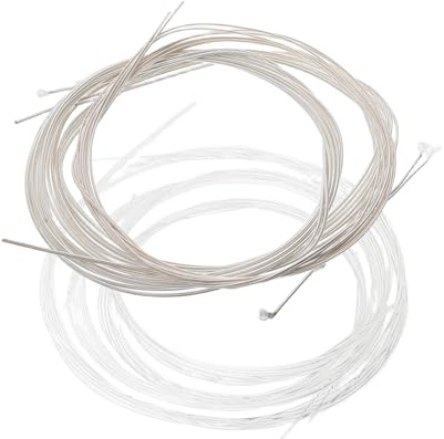 Oud Ersatzsaiten 10-saiten Satz, Beige, Saiten für Oud | Nylon und Versilberte Kupferlegierung, 1 Satz Vollsatz, Stabile Stimmung und Einfache Montage