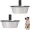 Lot de 2 gamelles murales Pliables en Acier Inoxydable de 20 cm pour Chien, gamelles pour Nourriture et Eau, pour Chats et cochons d'Inde