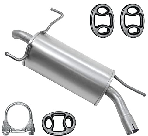 POLMOstrow Auspuff für Opel Corsa 3 III C 2000-2006 | Endtopf, Motoren: 1.2 - 1.2 - 1.4 | Fließheck