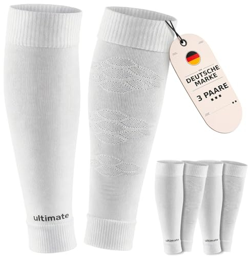 as ULTIMATE Tubes 3 Paar Fußball Stutzen für Herren Damen und Kinder - Fussball Sleeves für Sportsocken - football Kniestrümpfe - atmungsaktive Fußballstutzen - Fußball Zubehör