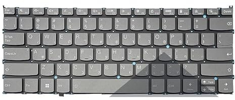 LIUHAOZ Laptop-Tastatur mit Hintergrundbeleuchtung für Yoga 7 14ARB7 14IAL7 14IRL, Slim und Prox 14ARH7 14IAH7 PT4SB(HB Grey Backlight)