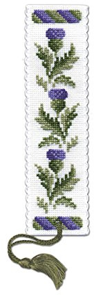 Textile Heritage Collection Cross Stitch Bookmark Kit - Victorian Thistles