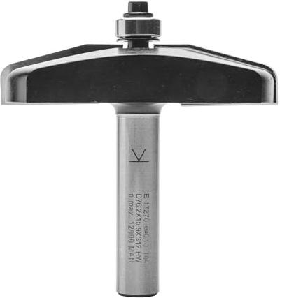 ENT 17270 Abplattfräser HW, Schaft (S) 12 mm, Durchmesser (D) 76,2 mm, NL 15,9 mm, T 31,7mm, SL 50 mm, 15° schräg mit Kugellager