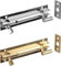 Ironmongery World Solid Brass Cranked Necked Sliding Door Bolts in 2 Size - 4 / 100mm Brass Polished