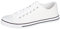 Mens Canvas Baseball Shoes in 4 Colours (10, White)