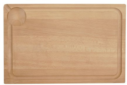 Louis Tellier NPB07 Planche à Découper avec Rigole Bois 50 x 30 x 2,5 cm, Marron Clair