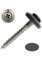 Schrauben, Nieten & Co 50 Spenglerschrauben V2A Edelstahl anthrazit RAL 7016, Pozi mit 15 mm aufvulkanisierter EPDM-Dichtscheibe, Kreuzschlitz, 4,5x20 mm, 1A-Handwerkerqualität