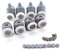8x Galet ajustables Dual Rouleau Roulette Roue Porte Douche Salle de Bain 23mm