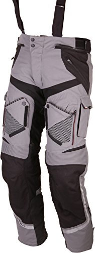 Modeka Panamericana Motorrad Textilhose Grau/Schwarz 5XL