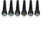 Dilwe 6 Pcs Folk Gitarre Bridge Pins, Ebenholz Bridge Pins Mit Abalone Shell für 6 String Akustische Folk Guitar Gitarren