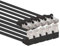 1aTTack.de 366146 Câble réseau Cat.6 angle 90 degrés 0,5m - noir - paquet de 5 - Câble patch Cat6 (SFTP PIMF) 1000Mbit/s connecteur Rj 45-5 x 0,5m mètres noir