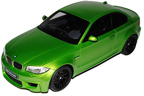 B*M*W 1er 1M E82 Coupe Grün 2007-2013 ZM 036 1/18 GT Spirit Modell Auto mit individiuellem Wunschkennzeichen