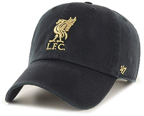 '47 FC Liverpool Basecap Cap Kappe schwarz cleanup Logo Gold