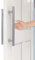 Door Pull Handle Entry Door Handle Bar for Front Doors, Contemporary Luxury Stainless Steel Handle Pull Push, for Barn Doors/Shower Doors/Glass Doors (Color : Silver, Size : 60cm/24inch)