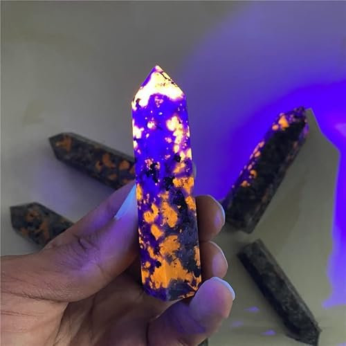 xiaghua369 1 pc Cristalli Naturali al Quarzo Yooperlite Tower Point Energy Reiki Stones Room Office Acquario Accessori Decorazione Accessori Gemma Gemma (Taglia : 9-10cm)