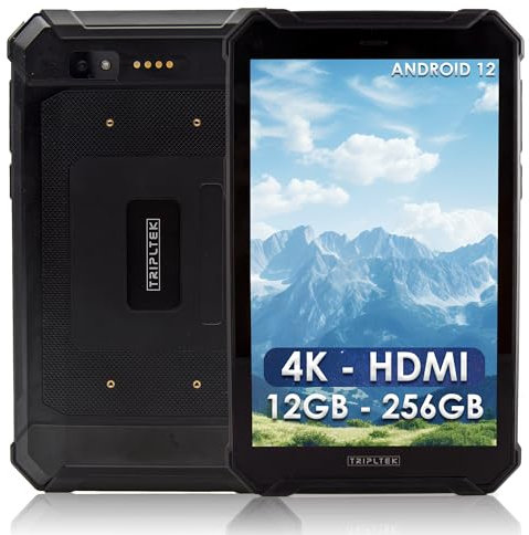 TRIPLTEK 9 PRO Ultra Bright 1300 nits, 12GB RAM, Android 12, LTE Unlocked, HDMI, Rugged Military Construction, Waterproof IP68, Brightest Tablet/Phone on The Market