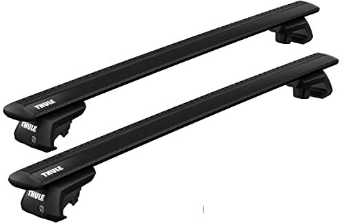 Thule Roof Rack Bars Square WingBars Evo Complete System with Locks | Compatible for Mercedes EQB 2022- onwards (WingBar Evo (Black))