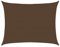 vidaXL Voile d'Ombrage Protection Voile Solaire Voile de Parasol Anti UV Jardin Patio Terrasse Balcon Extérieur 160 g/m² Marron 6x7 m PEHD