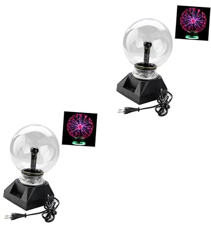 OSALADI Leuchtende Kugeln 2 Stück 4 Blinkende Kugel Licht Einer Plasmalampe Kugel Kugel Plasmakugel Negative Ionen