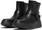 Fitflop F-Mode Stivaletti Chelsea Flatform in Pelle con Nodo Piegato, Stivali Donna, Nero, 39 EU