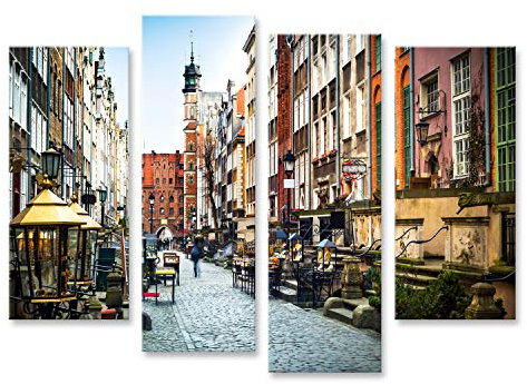 islandburner Prime Bild auf Leinwand Mariacka Straße Danzig Architektur Touristenattraktion Bilder Wandbilder Poster