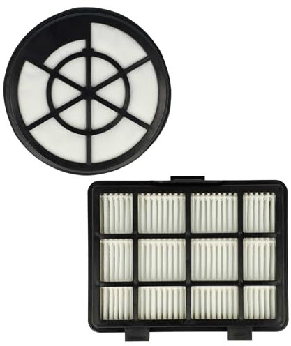 vhbw Lot de 2 filtres compatible avec Silvercrest SBZBK 850 A1, HG07375 aspirateur - filtre d'échappement, filtre HEPA