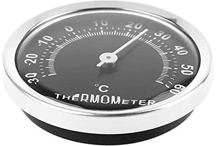 Mini termometro per auto da 58 mm, indicatore di temperatura analogico meccanico con termometro per auto in pasta